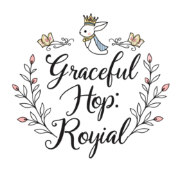 bunny royalty floral SVG PNG design with white and pink floral elements