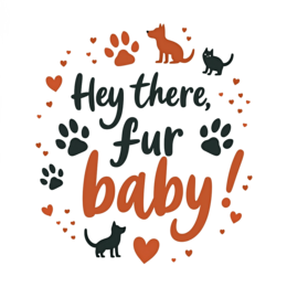 quotes fur baby SVG PNG design with bold lettering