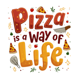 pizza life shirt SVG PNG design with bold lettering