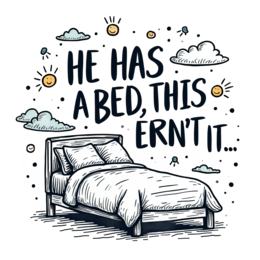 bed dreams SVG PNG design with bold lettering