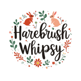 harebrush bunnies flowers SVG PNG design with bold lettering, white and red floral elements