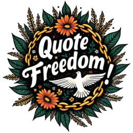 quote freedom flower SVG PNG design with bold lettering, white and orange floral elements