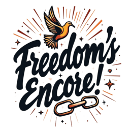 freedom bird SVG PNG design with bold lettering, an uplifting message