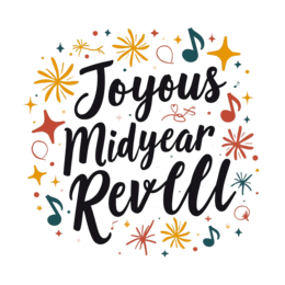 joyous midyear revelry SVG PNG design with bold lettering