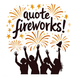 fireworks quotes SVG PNG design with hand-drawn style