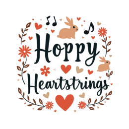 hoppy hearts SVG PNG design with bold lettering, pink and red floral elements