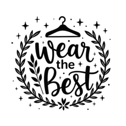 wear best floral SVG PNG design with bold lettering, black and white floral elements