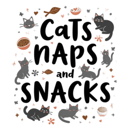 quotes naps snacks shirt SVG PNG design with bold lettering, floral elements