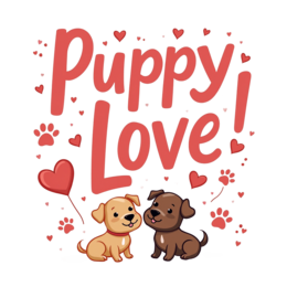 puppy love friends SVG PNG design with bold lettering
