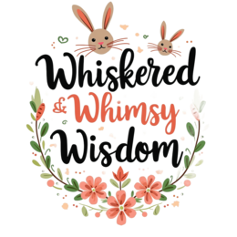easter rabbits flowerdesign SVG PNG design with bold lettering, red and green floral elements