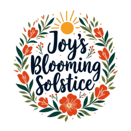 flowers blooming floral SVG PNG design with bold lettering, orange and red floral elements