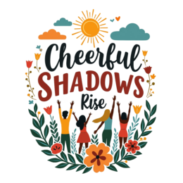 cheerful sunshine floral SVG PNG design with bold lettering, floral elements, an uplifting message