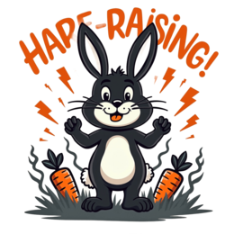 hare carrots shirt SVG PNG design with bold lettering