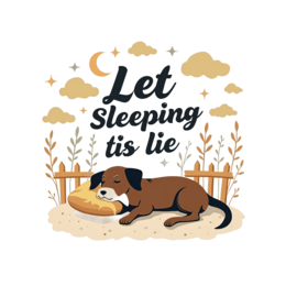 sleeping dog SVG PNG design