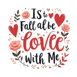 love quotes roses floral SVG PNG design with bold lettering, pink and red floral elements