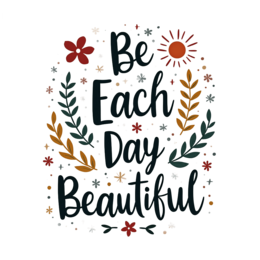 inspiration flower SVG PNG design with hand-drawn style, bold lettering, red and green floral elements