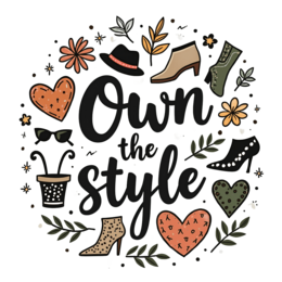 own accessories SVG PNG design with red and green floral elements