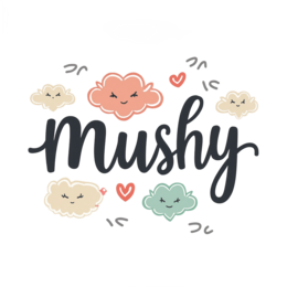 mushy clouds hearts SVG PNG design with bold lettering