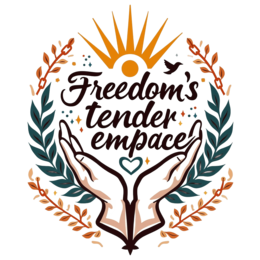 freedom tender embrace shirt SVG PNG design with bold lettering, floral elements, an uplifting message