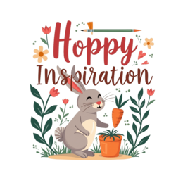 hoppy inspiration SVG PNG design with bold lettering, green floral elements, an uplifting message