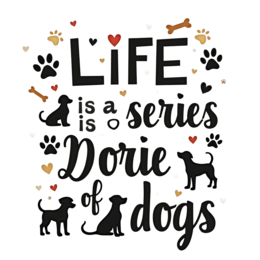 quotes dogs life SVG PNG design with bold lettering