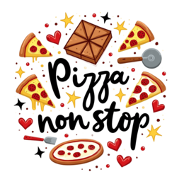 pizza brownies SVG PNG design with bold lettering