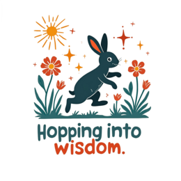hopping flower sunshine SVG PNG design with bold lettering, black and orange floral elements