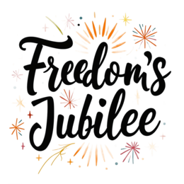 freedom jubilee SVG PNG design with bold lettering