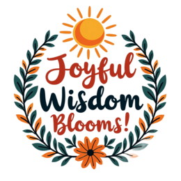 joyful blooms wreath SVG PNG design with green floral elements, an uplifting message