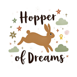 hopper dreams animation SVG PNG design with green floral elements