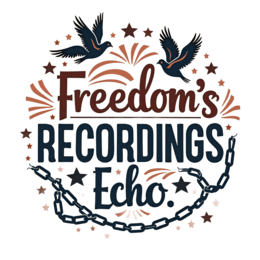 freedom recordings SVG PNG design with bold lettering