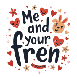 friends love SVG PNG design with bold lettering