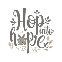 quote bunny SVG PNG design with red floral elements