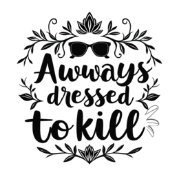 quotes stickers floral SVG PNG design with bold lettering, black and white floral elements