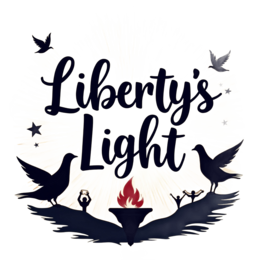 libertys light SVG PNG design with bold lettering, an uplifting message