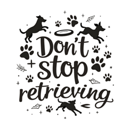 dogs playful quote SVG PNG design with black and white floral elements