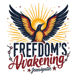freedom awakening SVG PNG design with bold lettering, an uplifting message