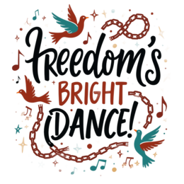 freedom dance shirt SVG PNG design with bold lettering