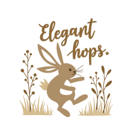bunny hops elegant SVG PNG design