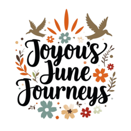 june flowers SVG PNG design with hand-drawn style, bold lettering, orange and red floral elements