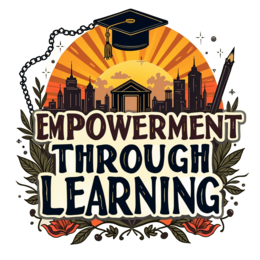 empowerment learning SVG PNG design with bold lettering, floral elements, an uplifting message
