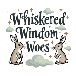 bunnies clouds typography SVG PNG design with bold lettering