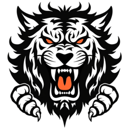 wolf head angry SVG PNG design with clean design elements