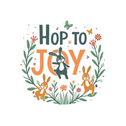 artjoy bunnies SVG PNG design with black and white floral elements