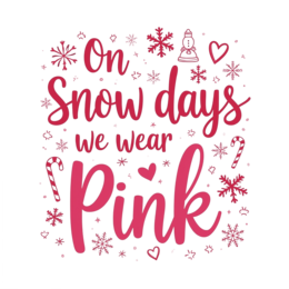 quotes snow pink SVG PNG design