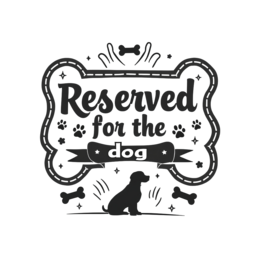 dog reserved sign SVG PNG design