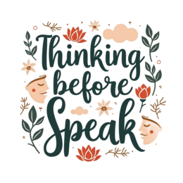quotes thinking SVG PNG design with hand-drawn style, floral elements