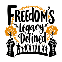 freedom legacy shirt SVG PNG design with hand-drawn style, bold lettering, orange floral elements