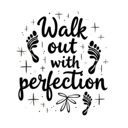 quotes perfection SVG PNG design with bold lettering