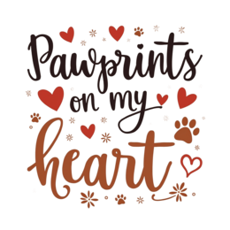 pawprints love SVG PNG design